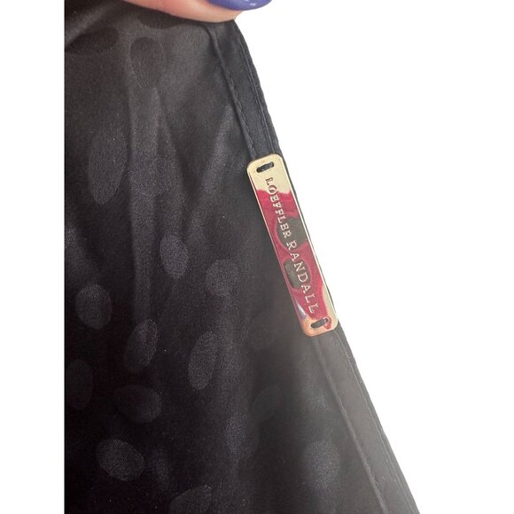 LOEFFLER RANDALL Black Silk Draped Neck Dress Size 2 - Picture 4 of 8